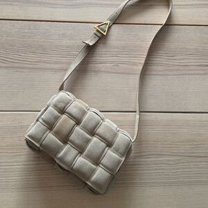 Tan Suede Crossbody Bag